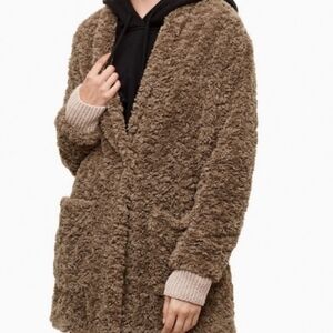 Aritzia Wilfred Free Teddy Coatigan | M | Sanders Faux Fur Sherpa Jacket